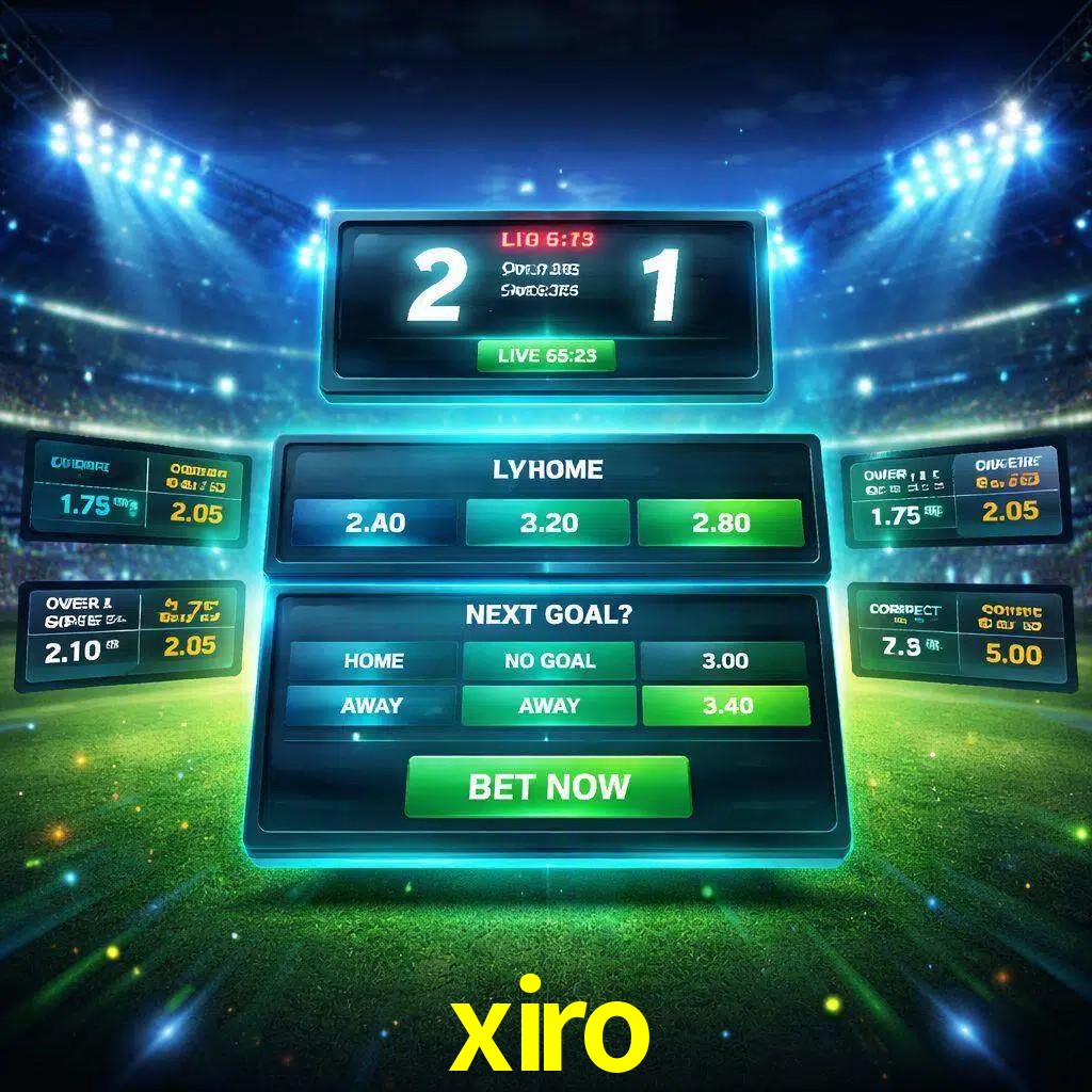 Vista de apuestas en vivo xiro durante un partido en curso