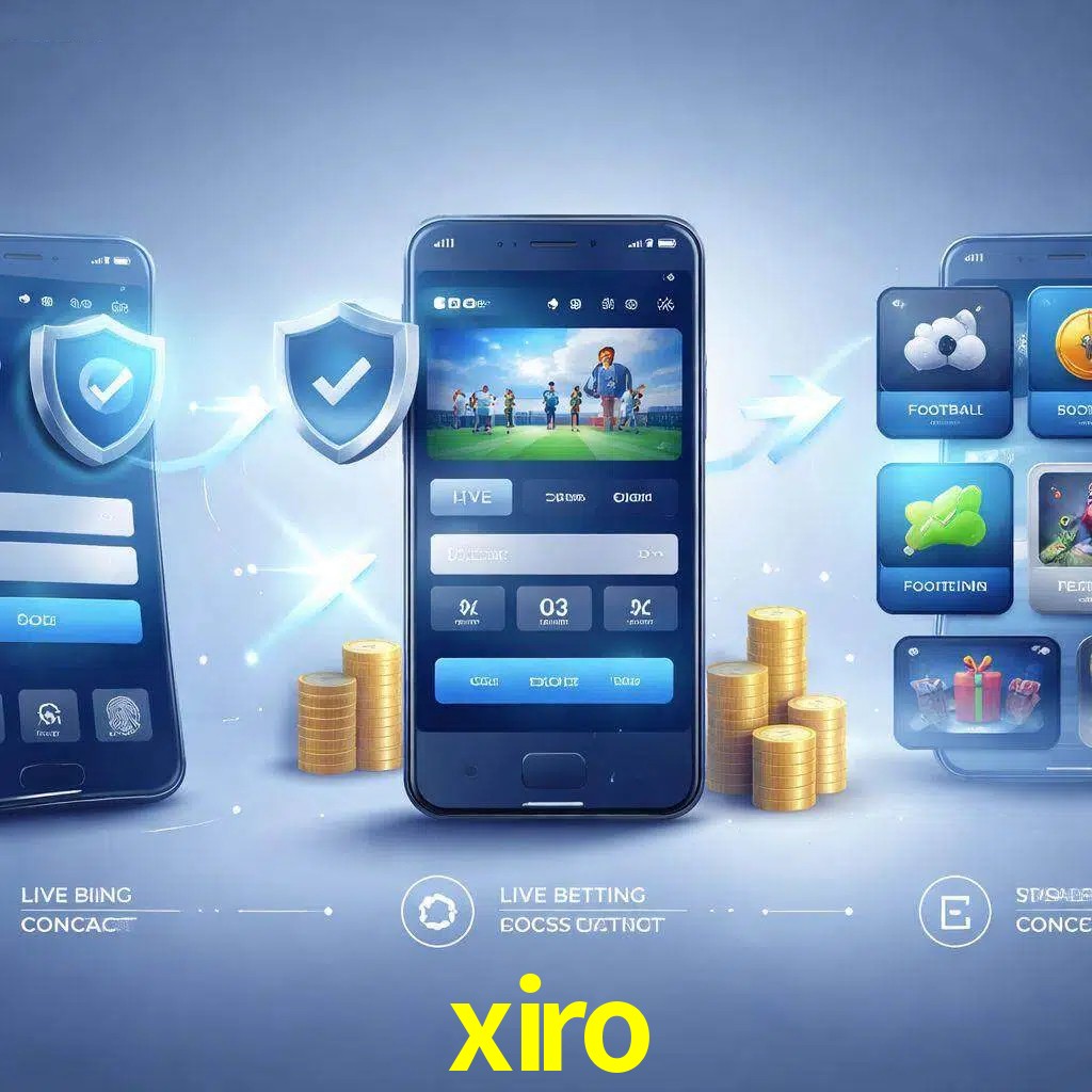 Pasos de acceso a la app xiro en pantalla de teléfono móvil